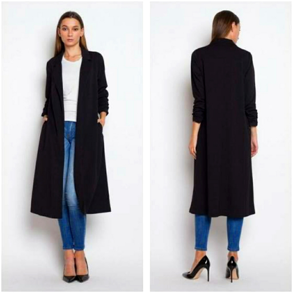 NWOT MIND CODE Long Gray Cardigan